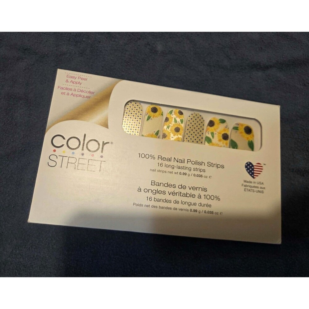 Color Street Sunflower Child Gloss Nail Polish Strips FD5618 0.035oz